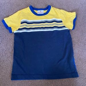 Hanna Andersson- stripped color block t shirt